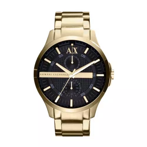 Armani Exchange Reloj de hombre multifunción con movimiento de cuarzo y caja de 44 mm