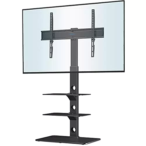 BONTEC Soporte de pie para TV ajustable para pantallas de 30" a 70" VESA 600x400 mm