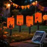 Bseical lámparas solares LED para Halloween, decoración de jardín exterior