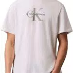 Calvin Klein Camiseta de Manga Corta para Hombre Monologo Tee de Algodón