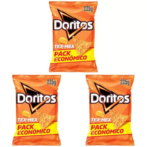 Doritos Tex Mex - Nachos con sabor a queso, bolsa familiar de aperitivo