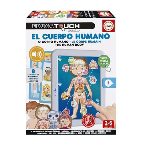 Educa - EducaTouch Junior. El Cuerpo Humano. Juego Educativo Electrónico Infantil. A Partir de 2 años