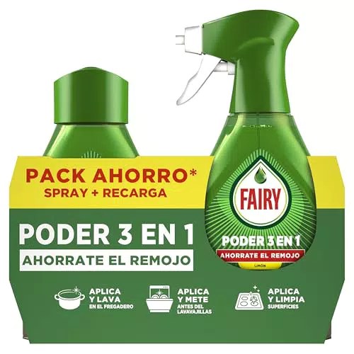 Fairy Spray Recambio Antigrasa Limón para Vajilla y Cocina