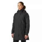 Helly Hansen Abrigo Largo Mujer Aden Impermeable con Capucha y Forro Rápido