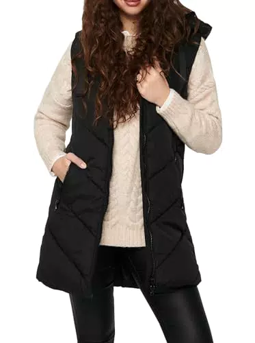JdY Chaqueta acolchada Jdyskylar sin mangas para mujer