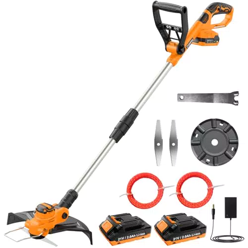 JYGMPRO Desbrozadora a Batería 21V con Cortabordes Brushless para Jardín