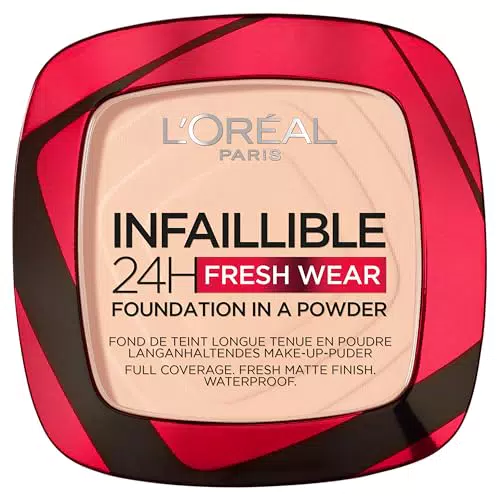 L'Oréal Paris Polvos Compactos Mate Infalible 24H, Larga Duración