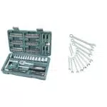 Maletín de Herramientas Mannesmann M29166 con Llaves de Vaso y Puntas de Destornillador