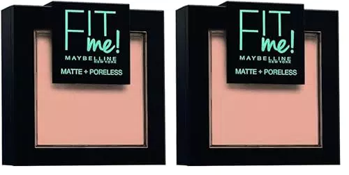 Maybelline New York Fit Me - Polvos Compactos Matificantes y Sin Brillos