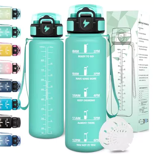 Motswedi Botella agua 1 litro, Reutilizable, Cantimplora