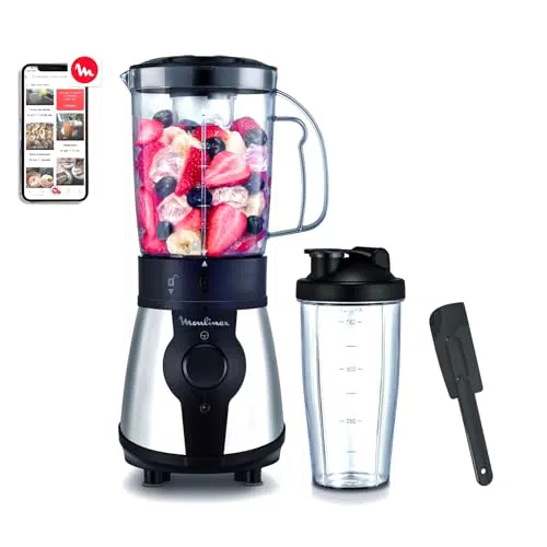 Moulinex Blend&Go LM1B1D - Batidora de vaso de 300 W