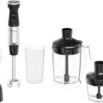 Moulinex Quickchef+ - Batidora de mano 1000 W con cuchillas Powelix y modo silencioso