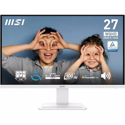 MSI Pro MP273QW Monitor Profesional WQHD 27" IPS 2560x1440 100 Hz con Altavoces
