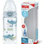 NUK Biberón First Choice+ con Control de Temperatura y Válvula Anticólica