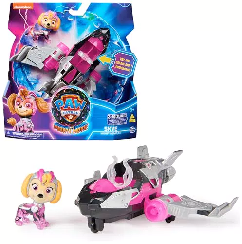 Patrulla Canina - LA SUPERPELÍCULA - Figuras DE ACCIÓN Y Coches Juguetes LA Patrulla Canina - Figura Chase Patrulla Canina y Coche de Juguetes con Luces y Sonidos - 6067507 - Juguetes Niños 3 Años +