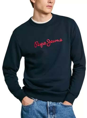 Pepe Jeans New Joe Crew Sudadera, Azul, XS para Hombre