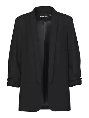 Pieces Blazer Pcboss 3/4 para Mujer - Chaqueta de Traje Elegante