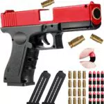 Pistola de Juguete Educativa de Espuma Suave con Recarga Manual y Expulsión Automática