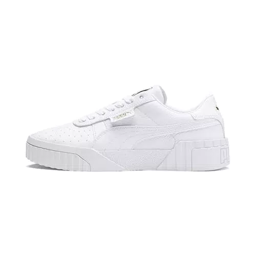 PUMA Cali Wn's, Zapatillas Bajas Mujer, Blanco Puma White Puma Black