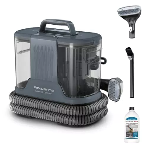 Rowenta Clean It Compact - Limpiador portátil de manchas y moquetas 400 W