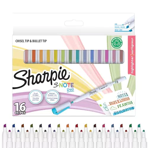 SHARPIE S-Note rotuladores creativos de colores, Para subrayar