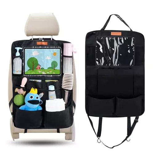 SURFOU Protector de Asiento de Coche Organizador Multi-Bolsillos para Niños
