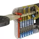 Tesa Assa Abloy TX853040L - Cilindro de Alta Seguridad Doble Embrague 30 x 40 mm