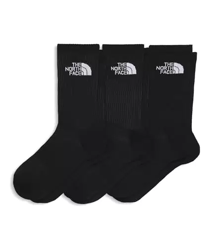 The North Face Unisex Multi Sport Cush Crew Sock 3P Calcetines Tnf Black