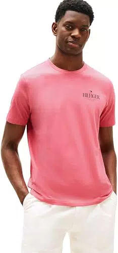 Tommy Hilfiger Camiseta de Manga Corta Hombre Stack Tee Regular Fit