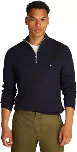 Tommy Hilfiger Jersey con Cremallera para Hombre Racking Structure
