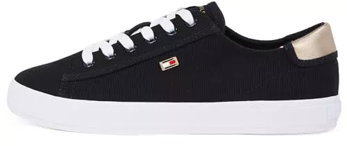 Tommy Hilfiger Zapatillas de mujer con suela vulcanizada y diseño elegante