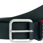 Tommy Jeans Cinturón Hombre Ryan Regular con bandera de piel