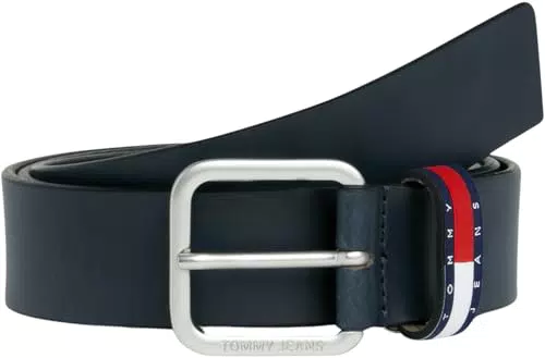 Tommy Jeans Cinturón Hombre Ryan Regular con bandera de piel