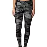 Urban Classics Leggings para Mujer con Estampado Camuflaje y Raya Laterale