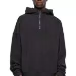 Urban Classics Sudadera Oversized de Forro Polar con Media Cremallera para Hombre