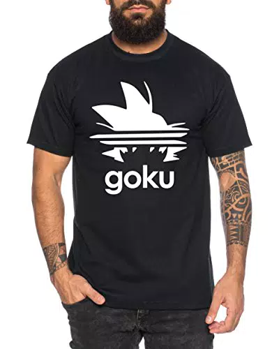 WhyKiki Camiseta Hombre Dragon Ball Goku Vegeta Maestro Roshi Turtle
