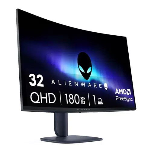 Alienware AW3225DM Monitor Gaming Curvo QHD 180Hz 1ms FreeSync HDR HDMI USB