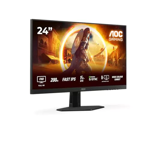 AOC Gaming 24G4HRE Monitor 24" Full HD 200Hz 1ms HDR10 HDMI DisplayPort IPS