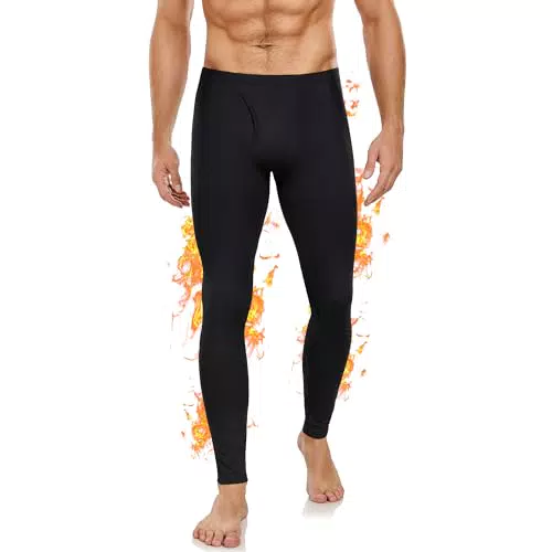 BENNIES Pantalón térmico para hombre, leggings deportivos para running y montaña