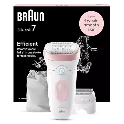 Braun Silk-épil 7 - Depiladora Eléctrica para una Eliminación del Vello Eficaz