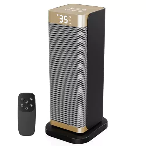 Calefactor bajo consumo 2000W para baño con temporizador, modo ECO y control remoto