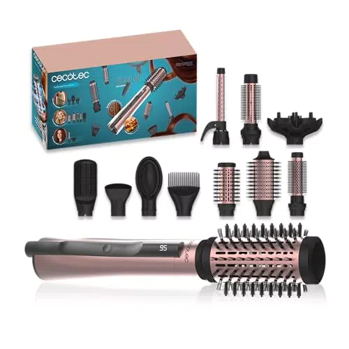 Cecotec CeramicCare 10in1 AirBrush cepillo de aire con secador, alisador y rizador
