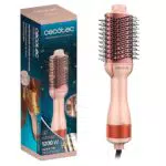 Cecotec Cepillo Voluminizador CeramicCare Single, secado y alisado profesional
