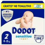 Dodot Pañales Bebé Sensitive, Nº1 en Protección de la Piel