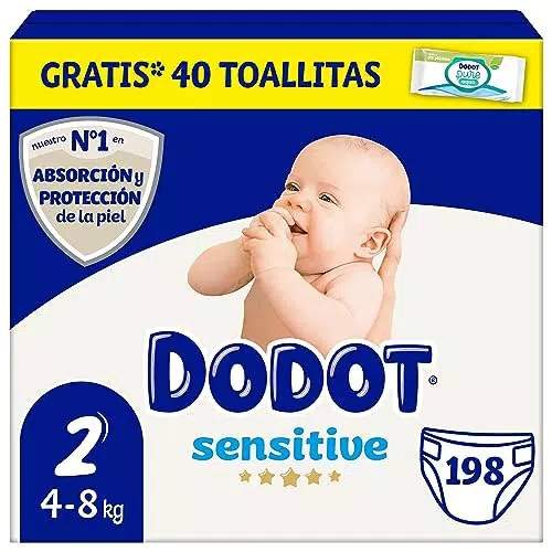 Dodot Pañales Bebé Sensitive, Nº1 en Protección de la Piel