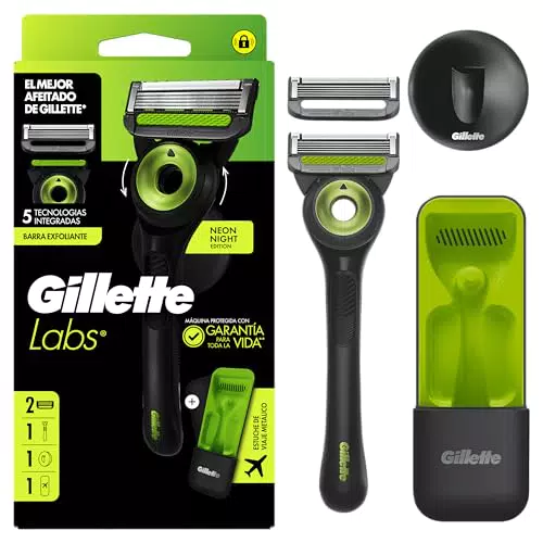 Gillette Labs Pack Regalo: Maquinilla de Afeitar y Kit de Cuidado Personal