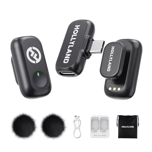 Hollyland Lark A1 Mini Duo micrófono inalámbrico para iPhone y Android