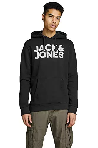 Jack & Jones Jjecorp Logo Sweat Hood Noos Capucha, Hombre