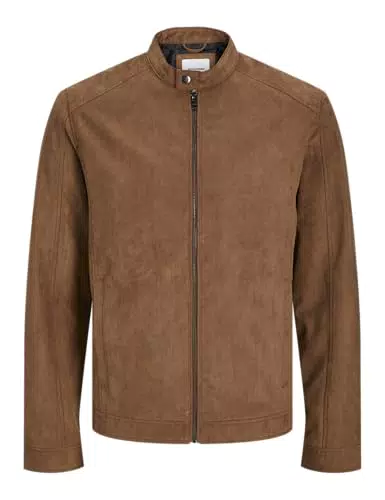 Jack & Jones Jjedylan Chaqueta de Piel Sintética para Hombre