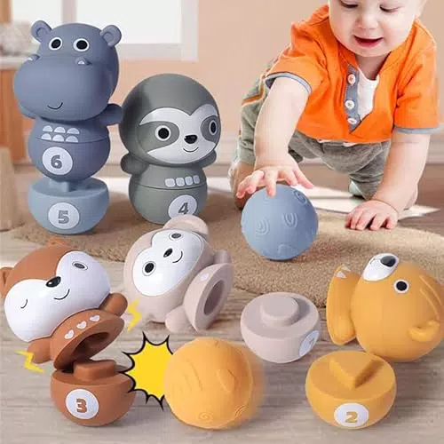 JIAMIAN Bolos para niños, juego de bolos suave, juguete educativo e interactivo